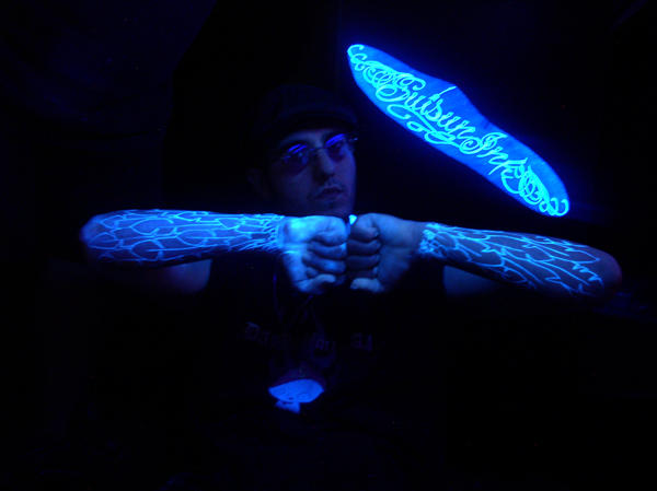 invisible ink tattoo. Cool Blacklight Tattoos 1