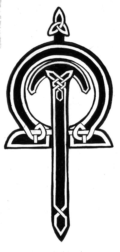 celtic cross tattoo, back of the neck. *celtic cross on back of the neck*