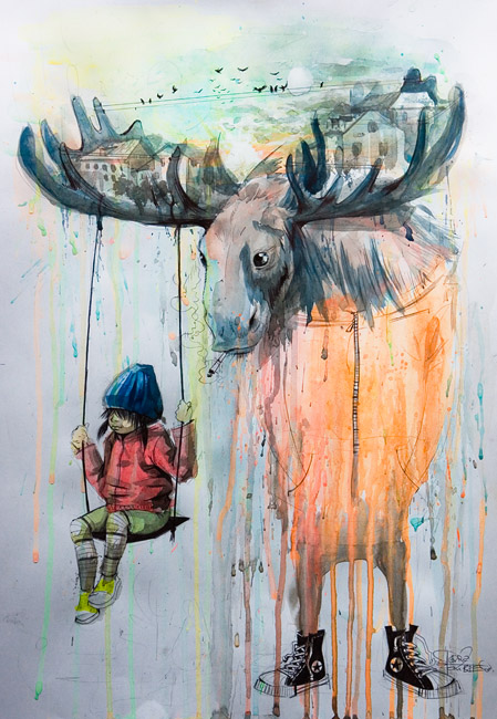 Seriously Cool Watercolor Painting